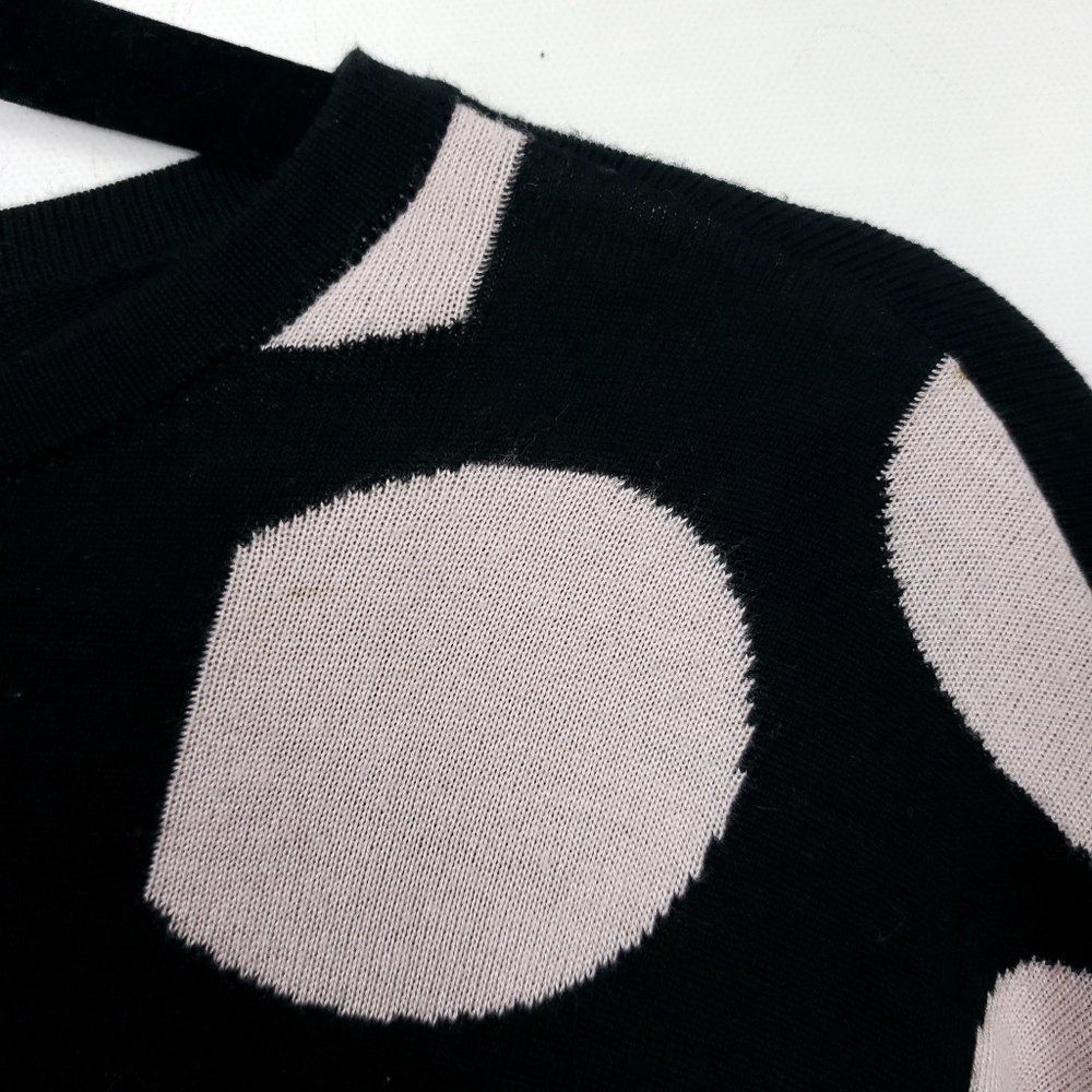 St. John 7% cashmere blend polka dot front sweater size P = 2 - Picture 6 of 10